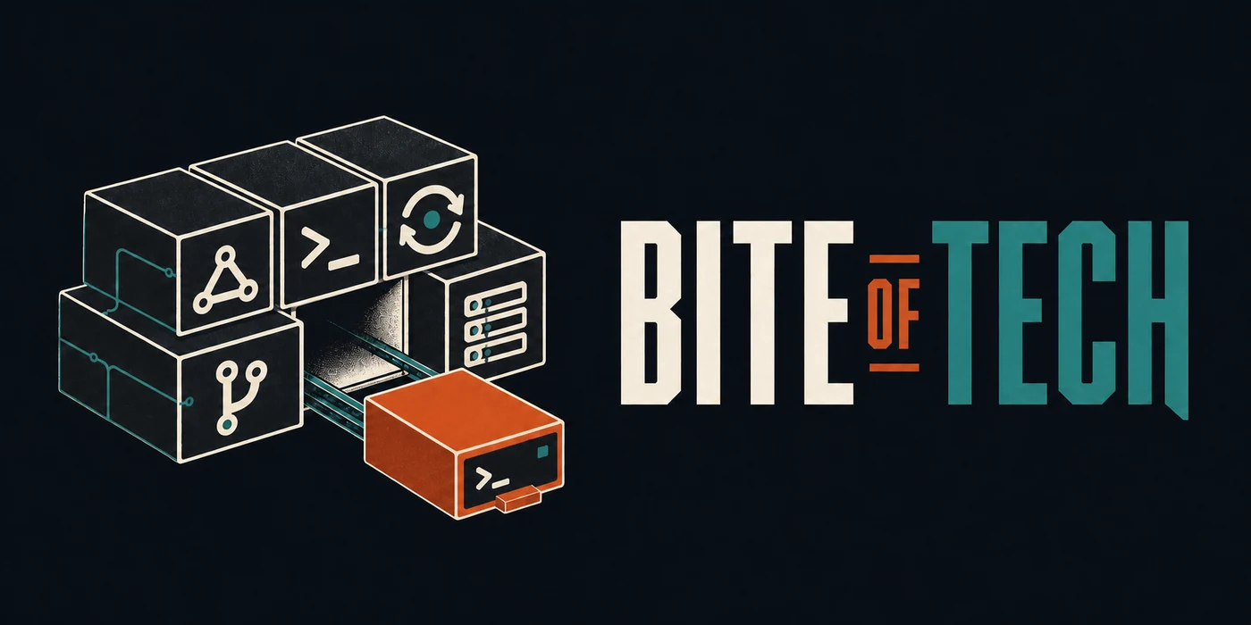 Bite of Tech infrastructure identity with a removable terminal module